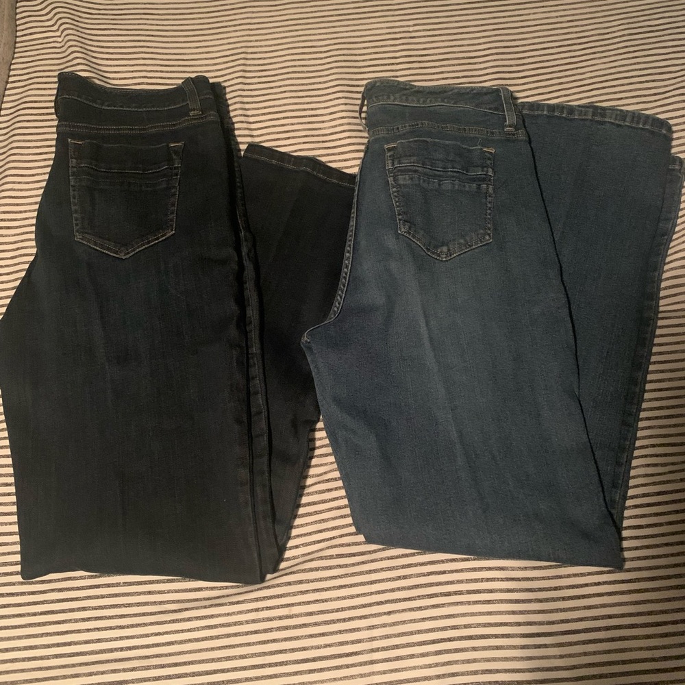 Two pair Lee Platinum Label jeans  size 14